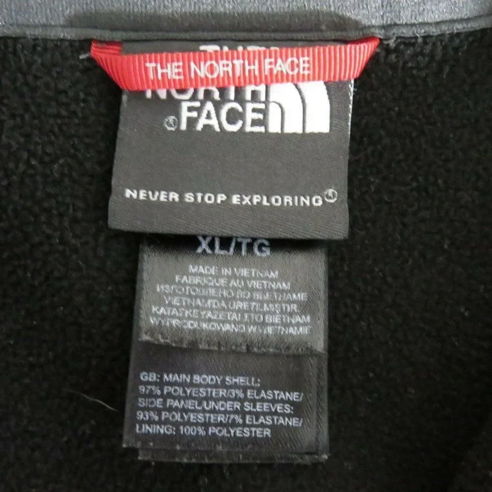 The North Face Stealth Byron Full Zip Fleece Jacket Black Mens XL